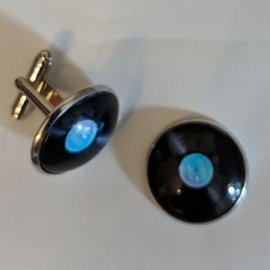 Accessories - Record Album LP Rock n Roll Cufflinks NWOT Accessories - Record Album LP Rock n Roll Cufflinks NWOT